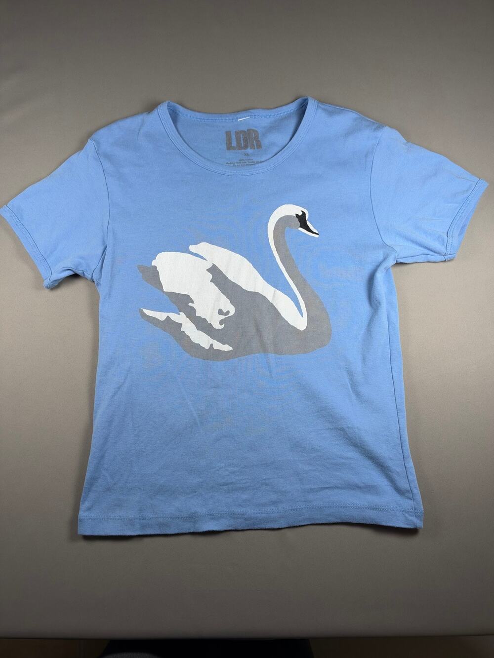 Lana Del Rey LDR Swan Graphic Baby Tee Blue XL Hangout Fest 2024